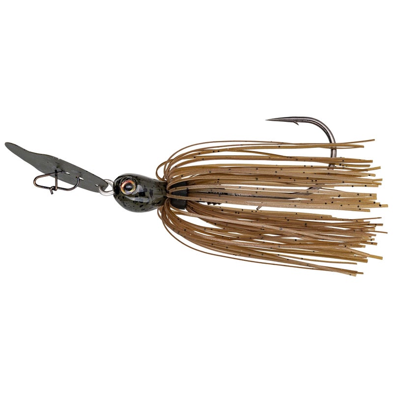 Strike King (TCVSJ12-465) Thunder Cricket Vibrating Swim Jig Fishing Lure, 46 - Green Pumpkin, 1/2 oz, Ultra-Stiff Stainless Steel Blade - Image 4